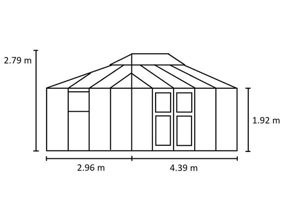 Теплица Juliana Grand Oasis Aluminium (13,0 м²)